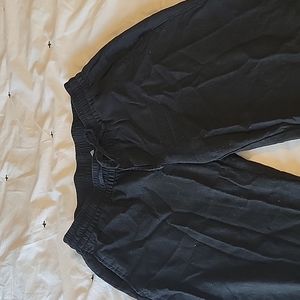 💜Black Linen Wide Legged Pants💕